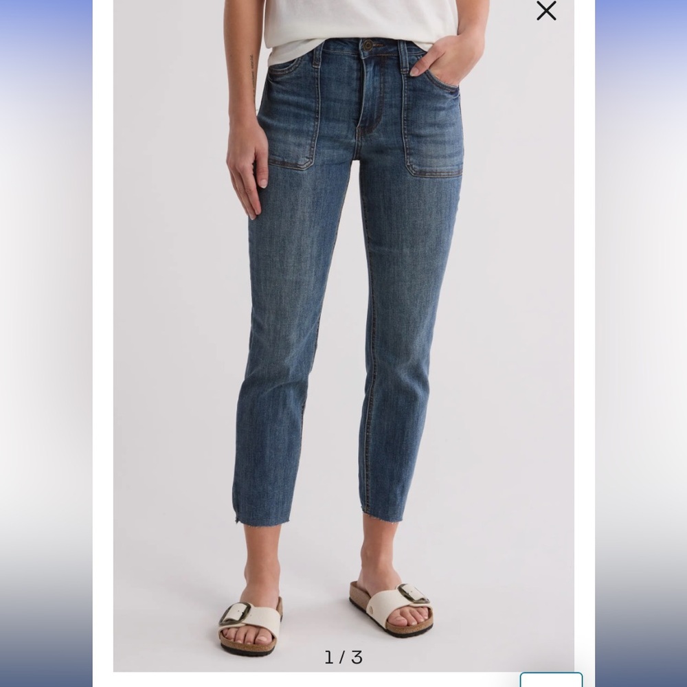 Kut from the Kloth, Rena High Waist Straight Leg Jeans, size 12